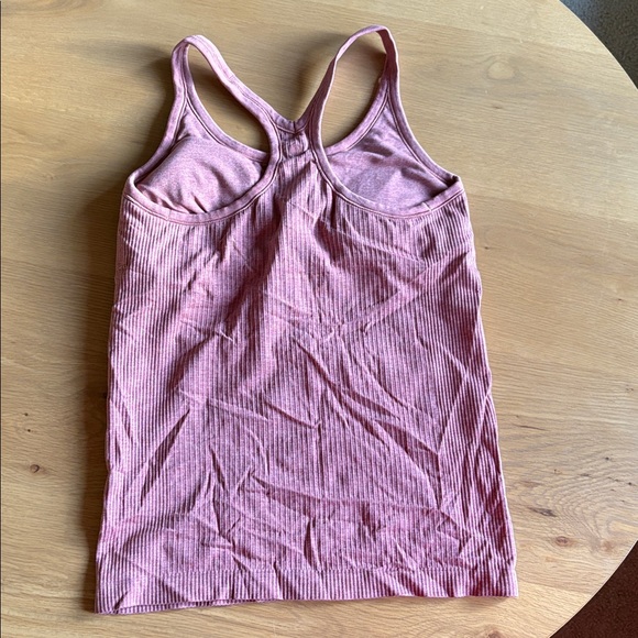 Lululemon Ribbed Pink Tank Top with Racerback - Picture 4 of 5